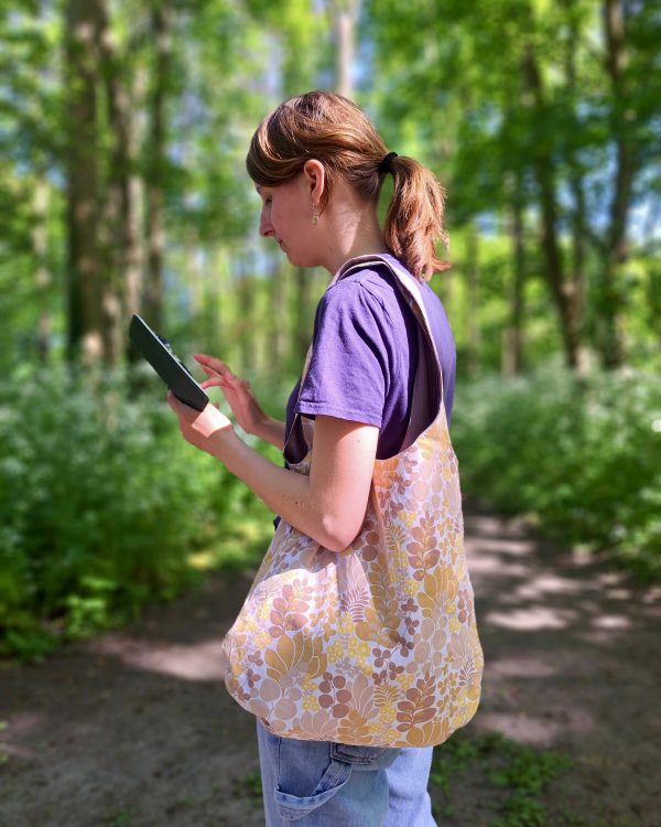 Optimistische Tas Bloemen en Grijs - Afbeelding 5