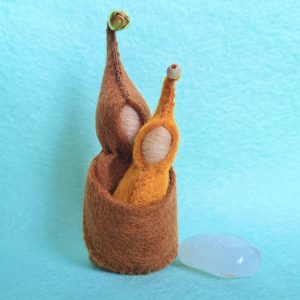 Ouder met Baby kabouter Bruintinten