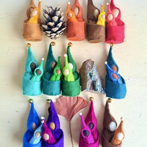 Ouder met Baby Kabouter Donkergroen en Lichtgroen