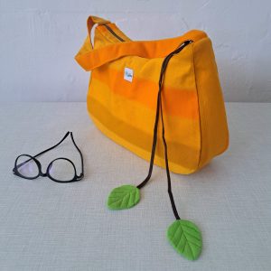 Brede Tas met Gele en Oranje Strepen
